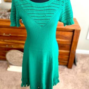 Maeve Anthropologie Size Small Green Sweater Dress